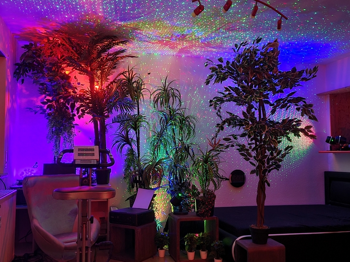 Beleuchtete Wohnung Nacht 1